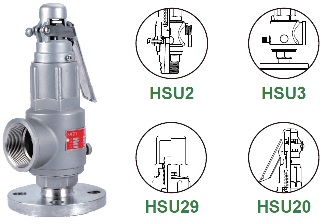 HSU Valvula de Seguridad Acero Inoxidable HANTS