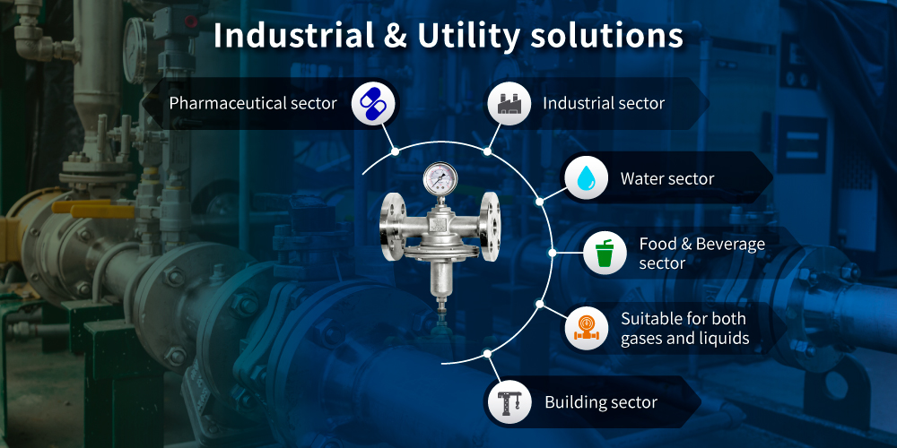 Aplicaciones de la válvula reductora de presión Z-Tide de baja presión