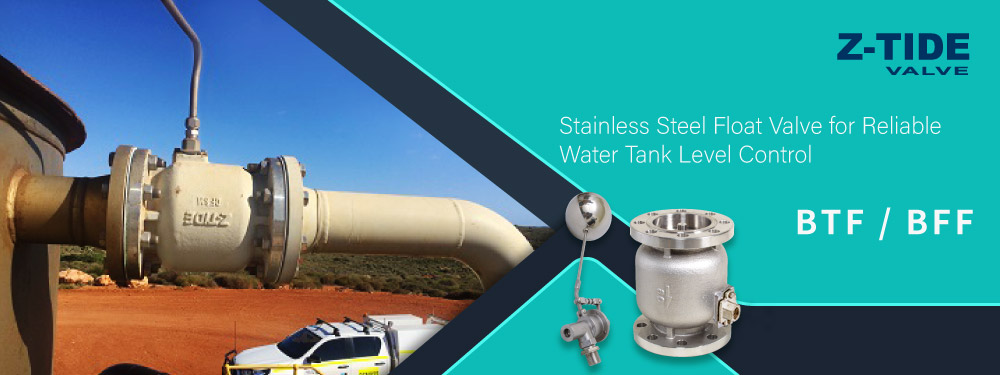 Instalación de válvula de flotador Z-Tide en exteriores en Australia